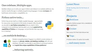 BeeWare screenshot