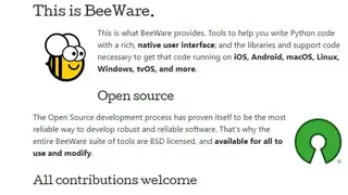 BeeWare screenshot
