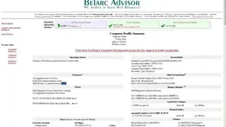 Belarc Advisor screenshot