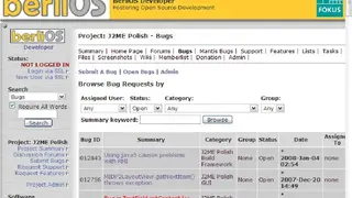 BerliOS Developer screenshot