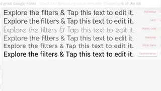Better Google Font Finder screenshot