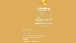 BFGMiner screenshot