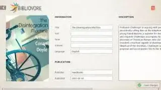 Bibliovore screenshot