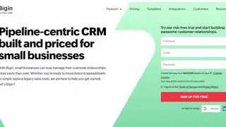 Bigin by Zoho CRM screenshot