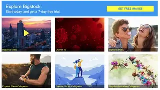 Bigstock screenshot