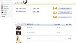BillMonk screenshot