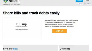 Billsup screenshot