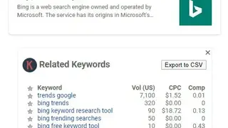 Bing screenshot