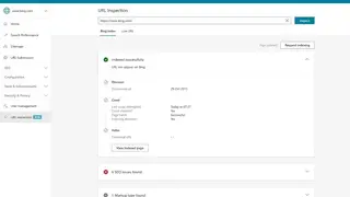 Bing Webmaster screenshot