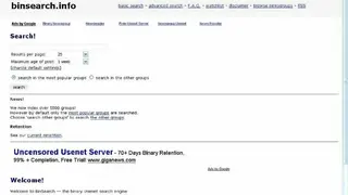 Binsearch screenshot