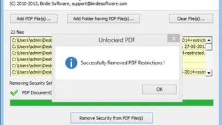 Birdie PDF Security Remover screenshot