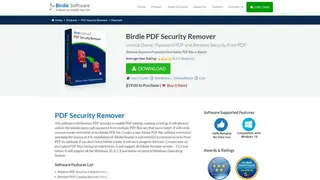 Birdie PDF Security Remover screenshot