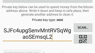 Bitcoin Paper Wallet screenshot