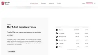 Bitcoin Suisse screenshot