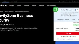Bitdefender GravityZone screenshot