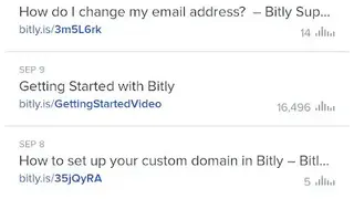 Bitly screenshot