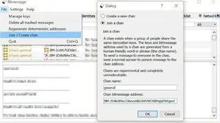 Bitmessage screenshot