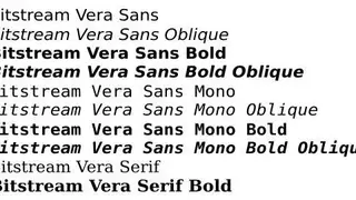 Bitstream Vera Sans Mono screenshot