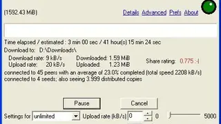 BitTornado screenshot