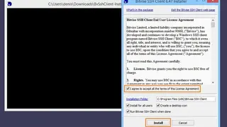 Bitvise SSH Client screenshot