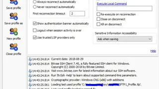 Bitvise SSH Client screenshot
