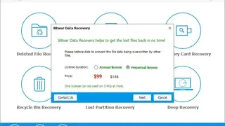 Bitwar Data Recovery screenshot