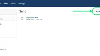 Bitwarden Send screenshot
