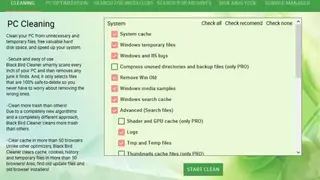 Black Bird Registry Cleaner screenshot