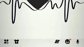 Black Heartbeat Keyboard Theme screenshot