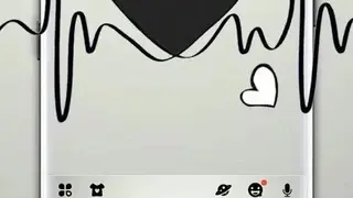 Black Heartbeat Keyboard Theme screenshot