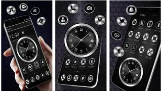 Black Metal Luxury Watch Theme screenshot
