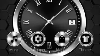 Black Metal Luxury Watch Theme screenshot