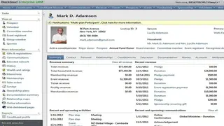 Blackbaud CRM screenshot