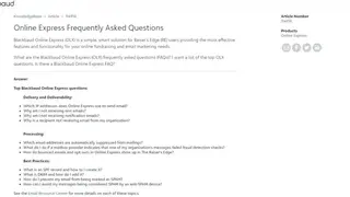 Blackbaud Online Express screenshot