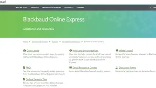 Blackbaud Online Express screenshot