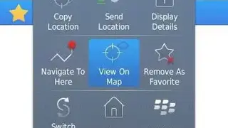 BlackBerry Maps screenshot