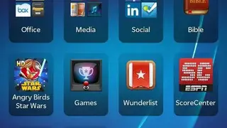 BlackBerry OS screenshot