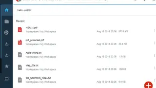 BlackBerry Workspaces screenshot