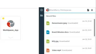 BlackBerry Workspaces screenshot
