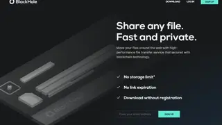 BlackHole File Transfer screenshot