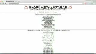 BlacklistAlert screenshot
