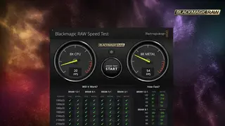 Blackmagic Disk Speed Test screenshot