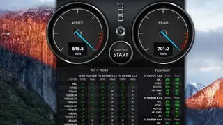 Blackmagic Disk Speed Test screenshot