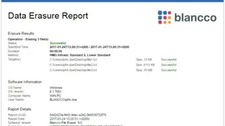 Blancco Secure Data Eraser screenshot