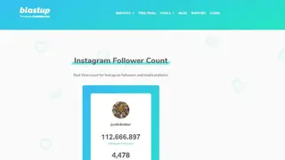 Blastup Instagram Follower Count screenshot