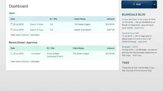 Blinksale screenshot