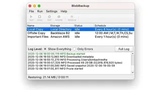 BlobBackup screenshot