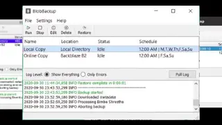 BlobBackup screenshot