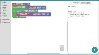 Blockly screenshot