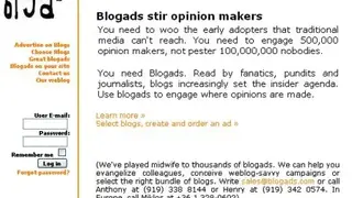 BlogAds screenshot